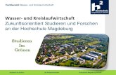 Der Fachbereich Wasser- und Kreislaufwirtschaft // Hochschule Magdeburg