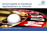 Facebook Gewinnspiele - Vergleich Chronik vs. Applikation