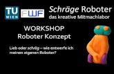 Schräge Roboter - Workshop Roboter Konzept