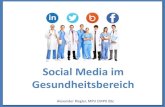 Social Media im Gesundheitsbereich - Eine ungenützte Chance