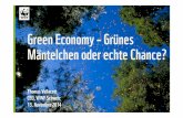 Green Economy - Grünes Mäntelchen oder echte Chance?