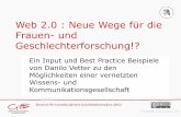 Danilo Vetter   Web 2.0 : Neue Wege FüR Die Frauen  Und  Geschlechterforschung