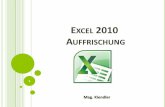Excel 2010   auffrischung