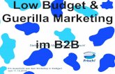 Low Budget Marketing im B2B - Workshop Stefan Frisch