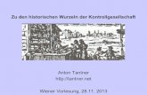 Anton Tantner - Kontrollgesellschaft - Wiener Vorlesungen