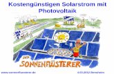 Kostengünstigen solarstrom