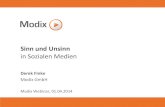Modix Webinar (April 2014) Sinn und Unsinn in sozialen Medien