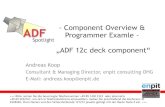 ADF Spotlight: ADF 12c Deck component overview and progammer examples