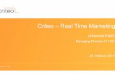 etailment WIEN 2015 – Johannes Falck (Criteo) "Real Time Marketing”