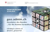 GS WBF geo.admin.ch Geodaten des Bundes …für die Komm Verwaltung