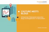 Culture meets Blogs: Fallbeispiele kultureller Blogs & Blogaktionen