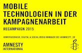 Mobile Technologien in der Kampagnenarbeit / Amnesty International