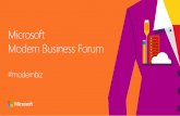 Microsoft Modern Business Forum: Security im März 2015