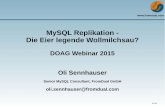 MySQL Replikation - Die Eier legende Wollmilchsau?