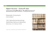 Open Access - Zukunft des wissenschaftlichen Publizierens?