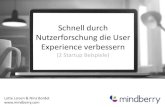 UXCamp Vienna 2015 Beitrag: Schnell durch Nutzerforschung die User Experience verbessern