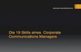 Die 19 Skills eines Corporate Communications Managers