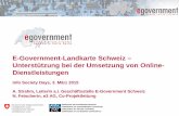 SeGF 2015 | E-Government-Landkarte Schweiz – Unterstützung bei der Umsetzung von Online-Dienstleistungen