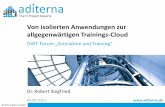 Von isolierten Anwendungen zur allgegenwärtigen Trainings-Cloud
