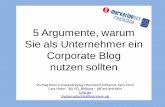 5 Argumente für ein Corporate Blog e-marketingday-düsseldorf