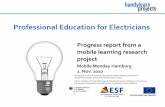 Mobile Learning: Professional Education for Electricians