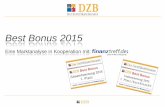 Best Bonus 2015 - Marktstudie zu Bonuszertifikaten von Der Zertifikateberater und finanztreff.de