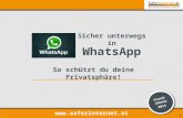 Leitfaden: Sicher unterwegs in WhatsApp