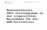 ENSI genehmigt Massnahmen für Mühleberg-Restlaufzeit mit Auflagen