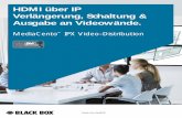 HDMI über IP mit MediaCento™ IPX PoE erlaubt Videoverteilung an beliebig viele Bildschirme (HDMI Video Extender)