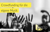 CrowdDay 2015 - Crowdfunding für die eigene Musik - Gigflip - Julian Buehler