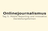 Onlinejournalismus: Mobile Reporting