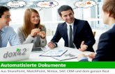 SharePoint@Enterprise - "Automatisierte Dokumente aus SharePoint, MatchPoint, SAP, CRM"