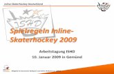 Spielregeln Inline-Skaterhockey 2009 - Die wichtigsten Änderungen