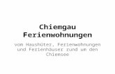 Ferienwohnungen Chiemgau und Chiemsee