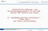 Petra Rauschenbach: Einheitliche Ordnungs- und Verzeichnungsgrundsätze in der DDR. Nutzen für Theorie und Praxis