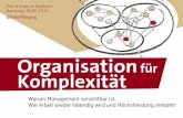 Organisation für Komplexität - Keynote von Niels Pfläging bei Fish & Grips im Dockland, Hamburg (Hamburg/D)