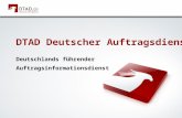 DTAD Deutscher Auftragsdienst AG - Präsentation