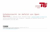 Urheberrecht im Umfeld von Open Access -- Workshop am ZTG