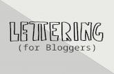 Lettering for Bloggers (BLOGST BarCamp 2015)