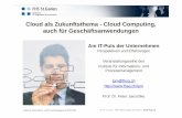 Cloud Computing - auch für Geschäftsanwendungen - Peter Jaeschke