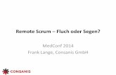 Remote Scrum in der Medizintechnik - Fluch oder Segen (MedConf 2014) (CONSANIS)