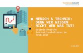 Mensch & Technik: Soziotechnische Innovationskulturen im Tourismus