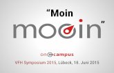 mooin moin Ein MOOC Portal stellt sich beim vfh symposium vor