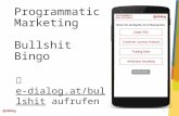 [WUC 2015] Siegfried Stepke, CEO, e-dialog | Programmatic Marketing - Gewinnen Sie beim Bullshit Bingo!