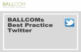 BALLCOMs Best Practice: Twitter
