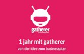 Ein Jahr mit gatherer - 12 Startup Tipps