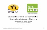 Studie: Passwort-Sicherheit bei deutschen Internet-Nutzern 2015
