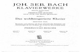 Bach - Das Wohltemperierte Klavier 1, Book 2