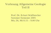 Allgemeine Geologie 2