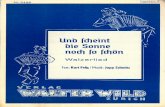 Jupp Schmitz - Und Scheint Die Sonne Noch So Schoen - Walzerlied - 1950 - Sheet Music
